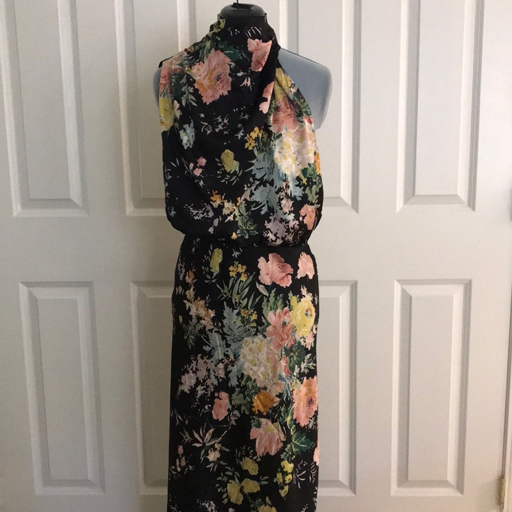 New Petal & Pup Annabelle Floral Halter Midi Dress Size XL
